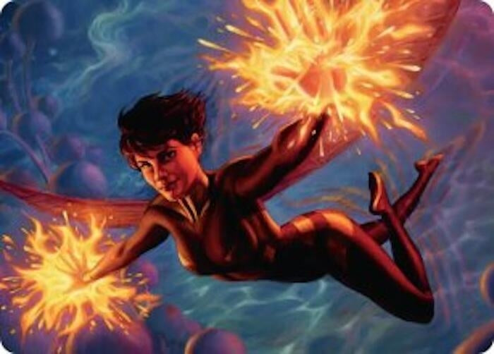 Image for The Wasp, Winsome Avenger Art Card (32) (AAMSH) - Magic: The Gathering