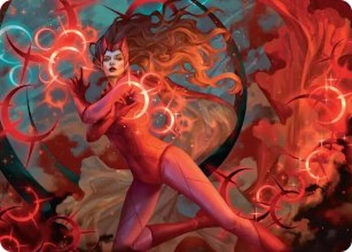 Image for Scarlet Witch, Chaotic Avenger Art Card (38) (AAMSH) - Magic: The Gathering