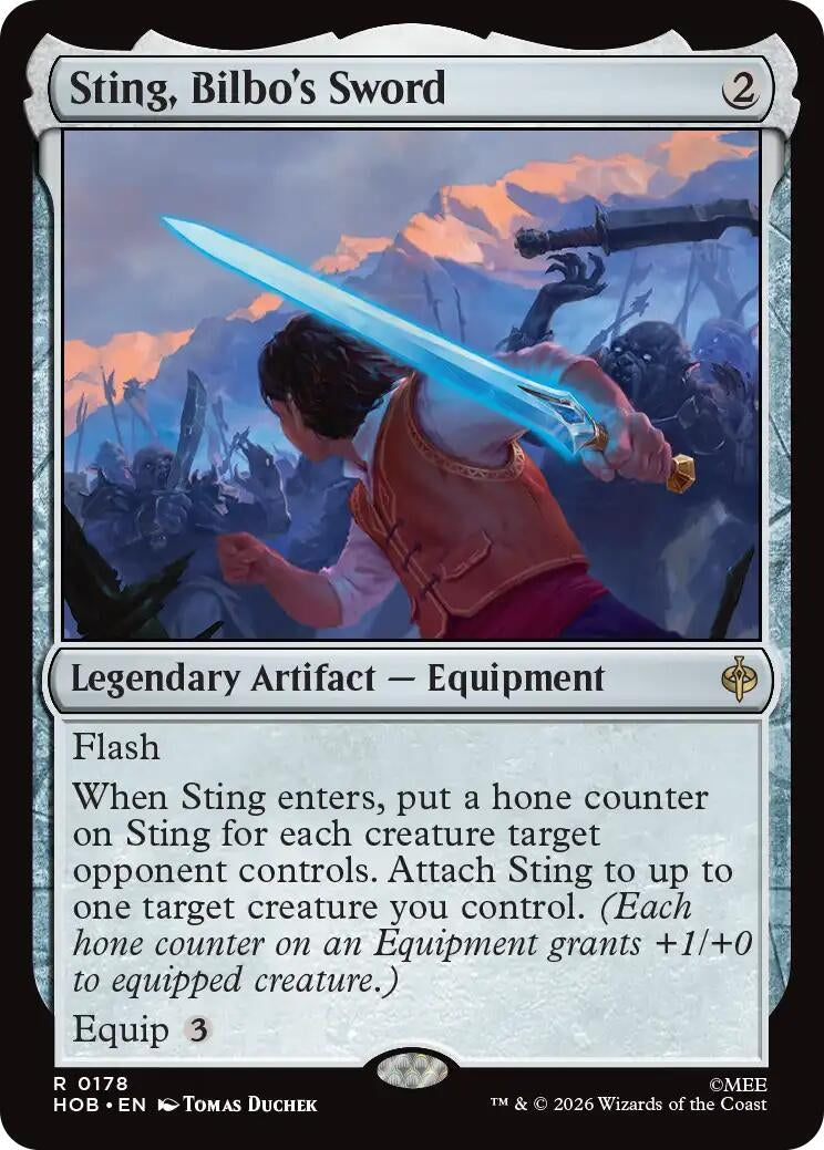 Image for Sting, Bilbo's Sword (178) (HOB) - Magic: The Gathering