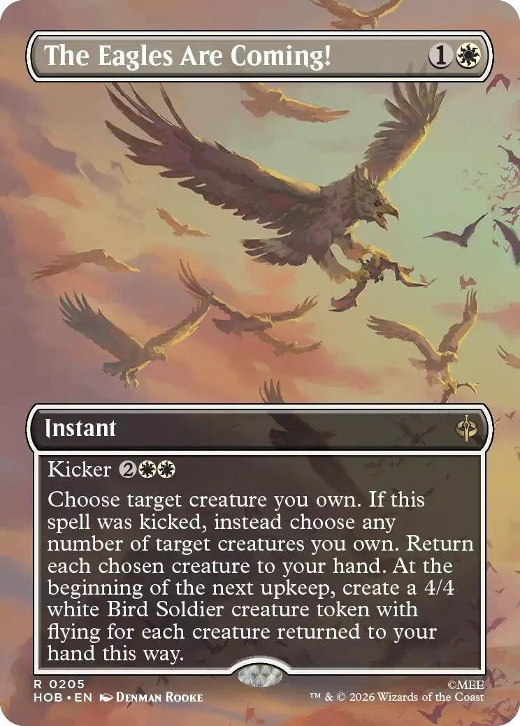 Image for The Eagles Are Coming! (Borderless) (205) (HOB) - Magic: The Gathering