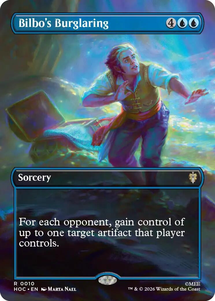 Image for Bilbo's Burglaring (Borderless) (10) (HOC) - Magic: The Gathering