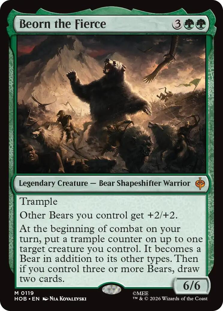 Image for Beorn the Fierce (119) (HOB) - Magic: The Gathering