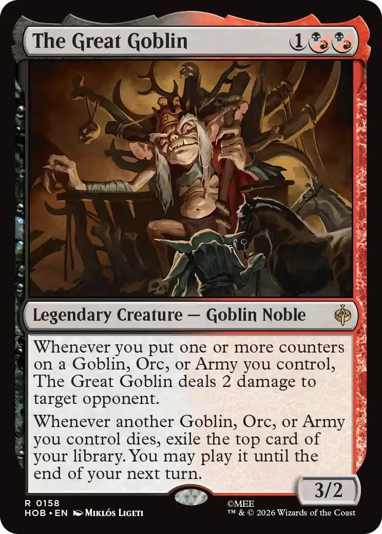 Image for The Great Goblin (158) (HOB) - Magic: The Gathering