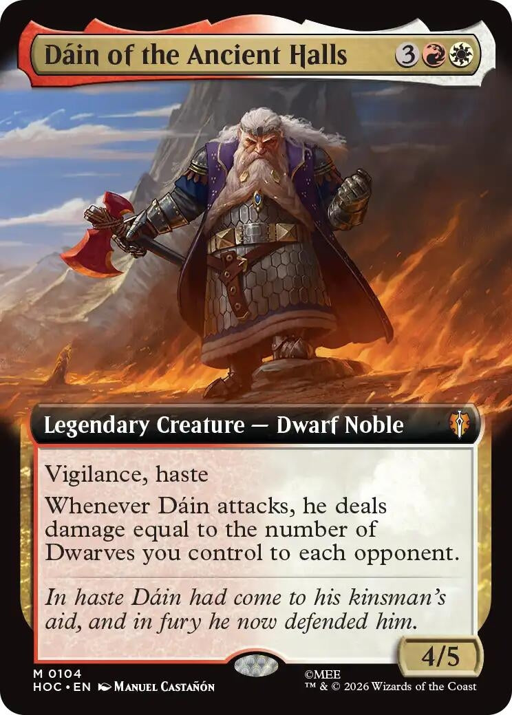 Image for Dain of the Ancient Halls (Extended Art) (104) (HOC) - Magic: The Gathering