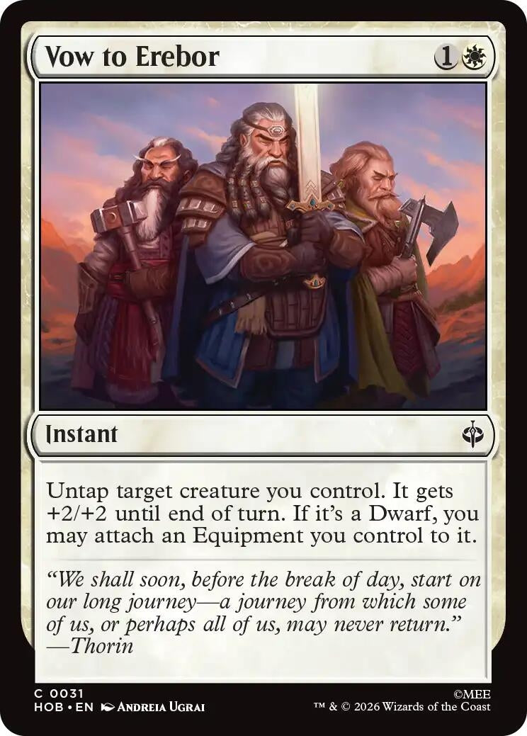 Image for Vow to Erebor (31) (HOB) - Magic: The Gathering