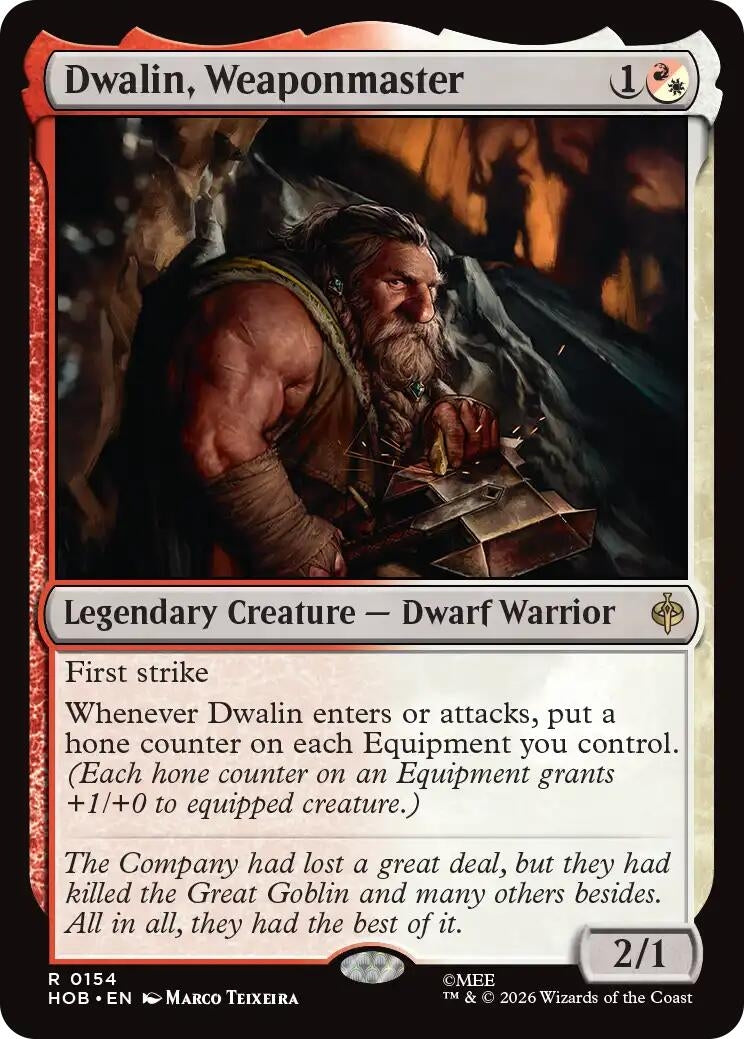 Image for Dwalin, Weaponmaster (154) (HOB) - Magic: The Gathering
