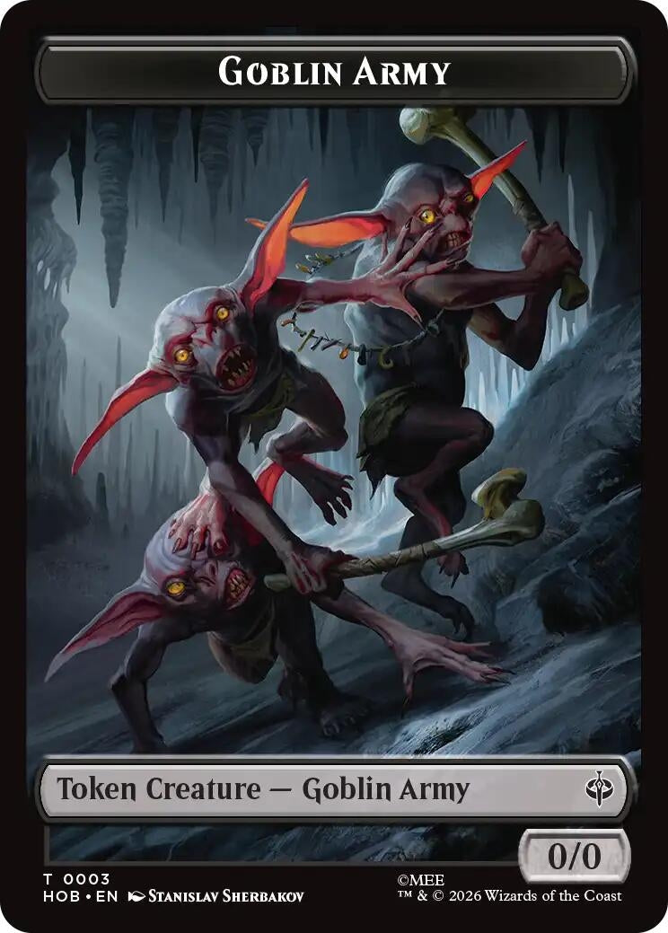 Image for Goblin Army (0003) // Treasure (0012) Double-Sided Token (3 // 12) (HOB) - Magic: The Gathering