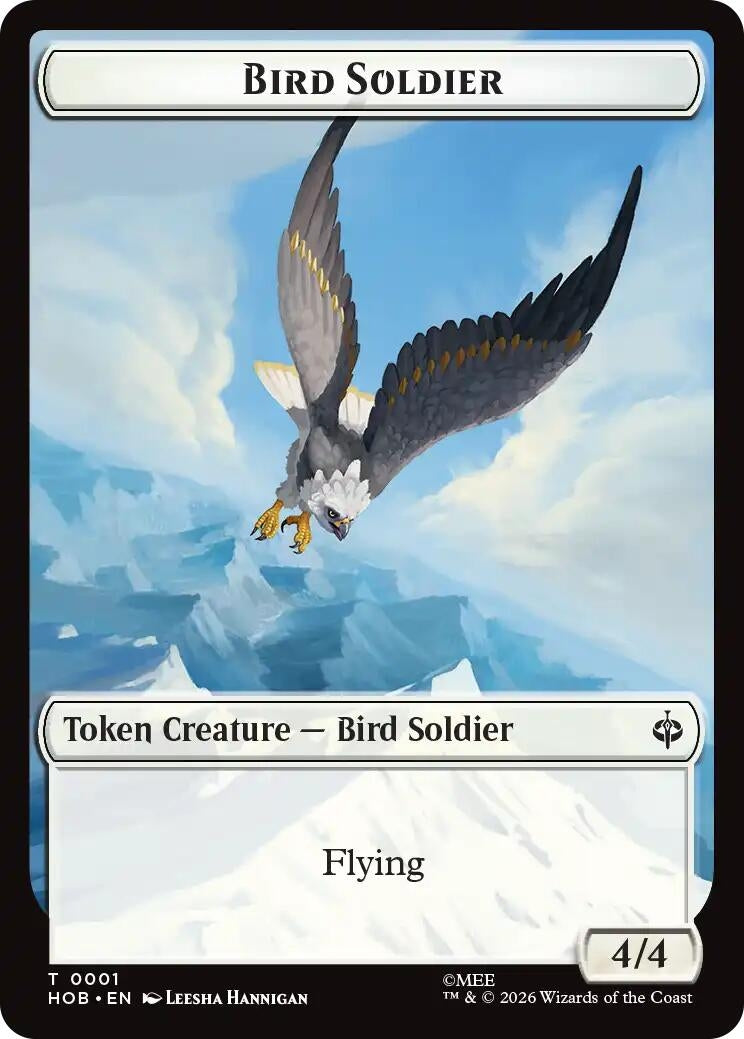 Image for Bird Soldier // Axe Double-Sided Token (1 // 10) (HOB) - Magic: The Gathering