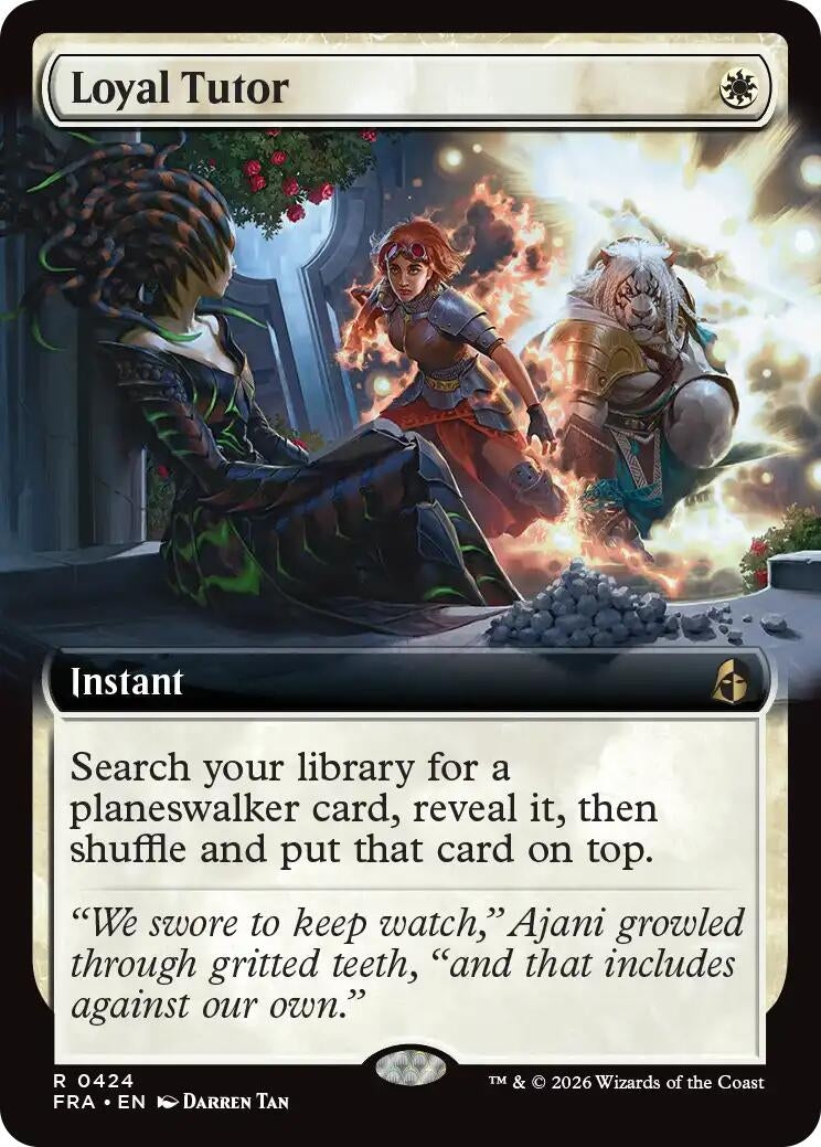 Image for Loyal Tutor (Extended Art) (424) (FRA) - Magic: The Gathering