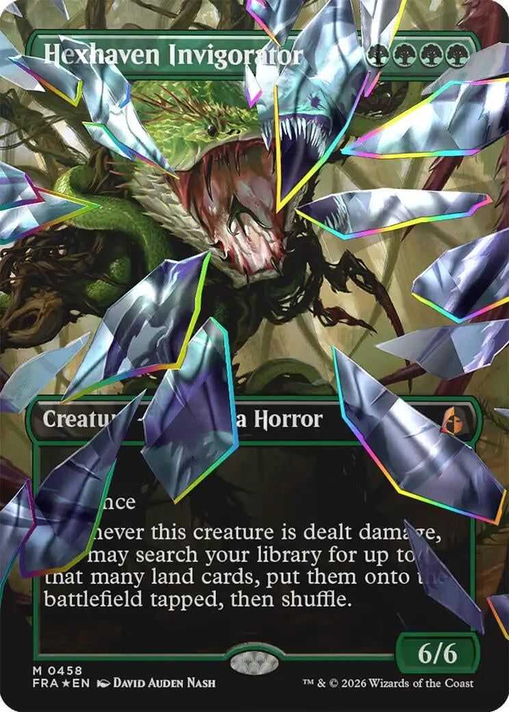 Image for Hexhaven Invigorator (Borderless) (Facet Foil) (458) (FRA) - Magic: The Gathering