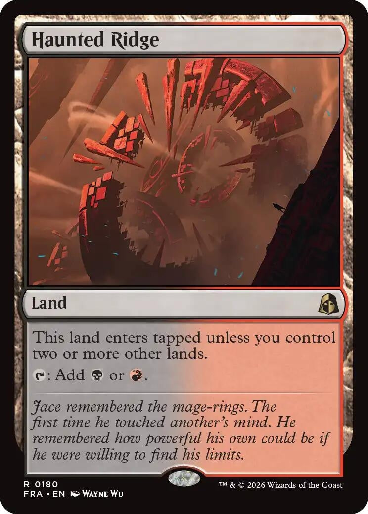 Image for Haunted Ridge (180) (FRA) - Magic: The Gathering