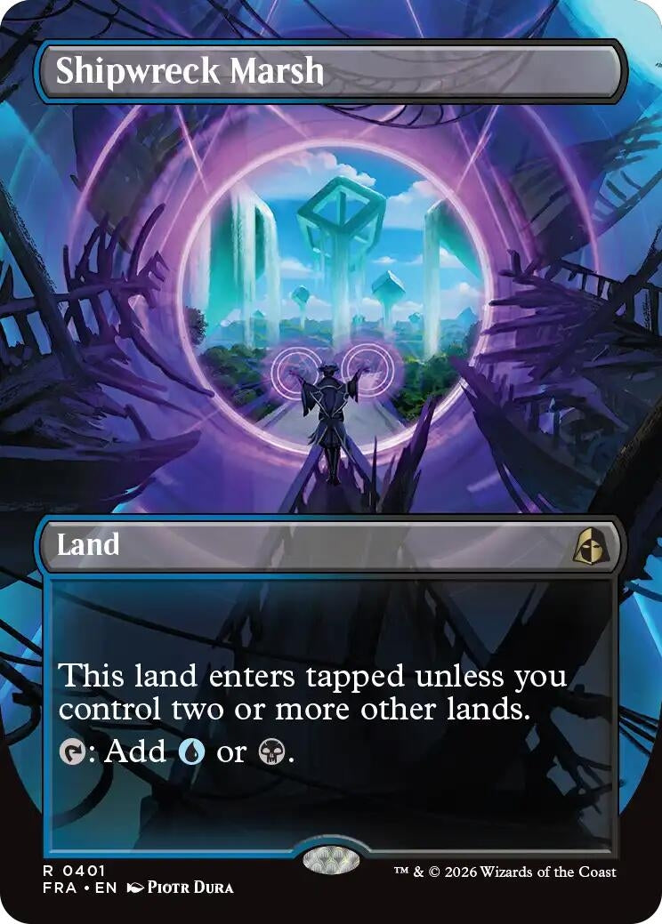 Image for Shipwreck Marsh (Borderless) (401) (FRA) - Magic: The Gathering