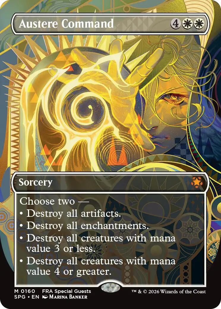 Image for Austere Command (Borderless) (160) (SPG) - Magic: The Gathering