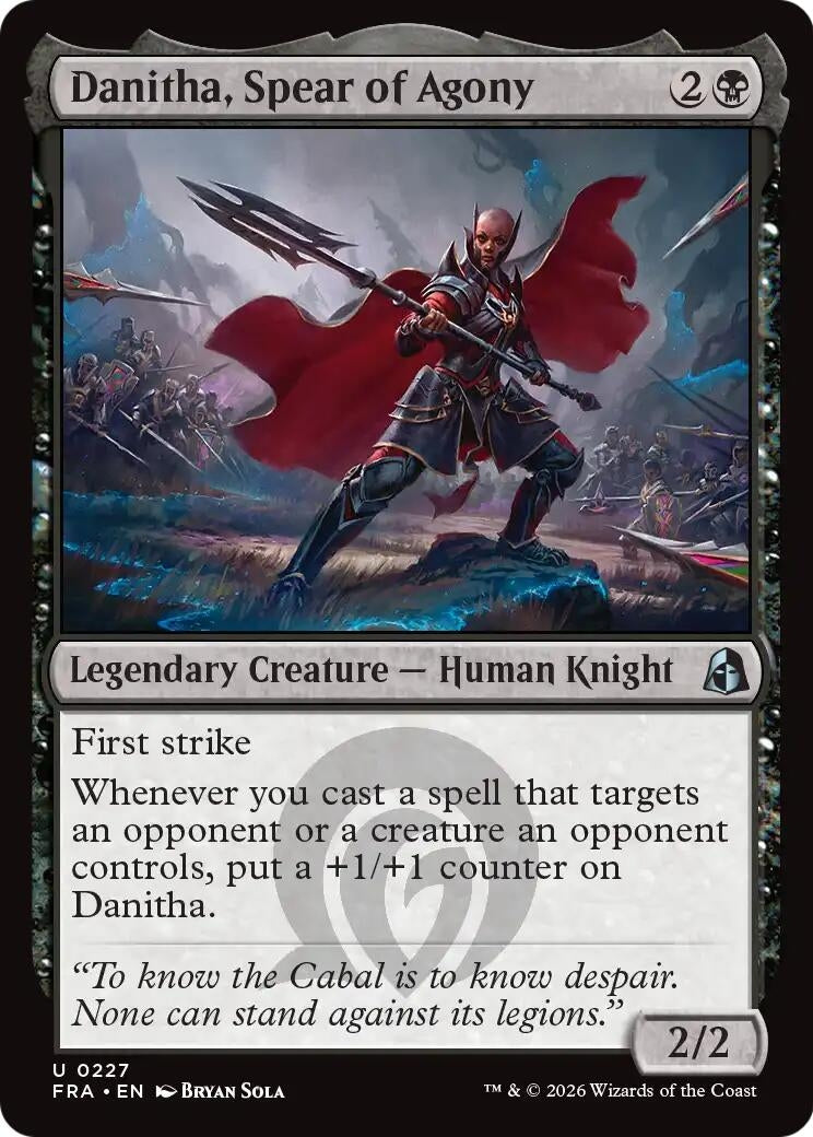 Image for Danitha, Spear of Agony (227) (FRA) - Magic: The Gathering