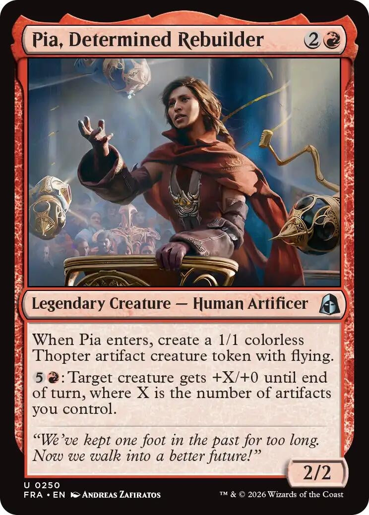 Image for Pia, Determined Rebuilder (250) (FRA) - Magic: The Gathering