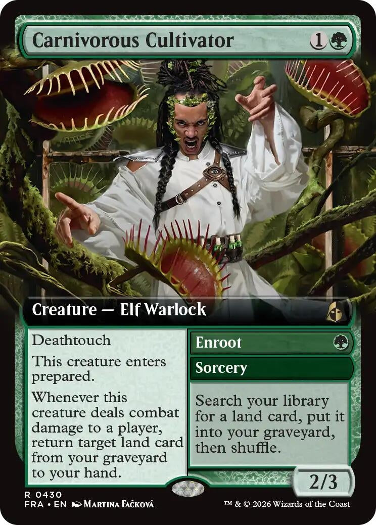 Image for Carnivorous Cultivator (Extended Art) (430) (FRA) - Magic: The Gathering