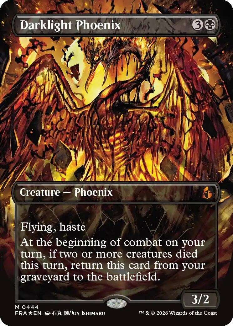 Image for Darklight Phoenix (Borderless) (0444) (444) (FRA) - Magic: The Gathering