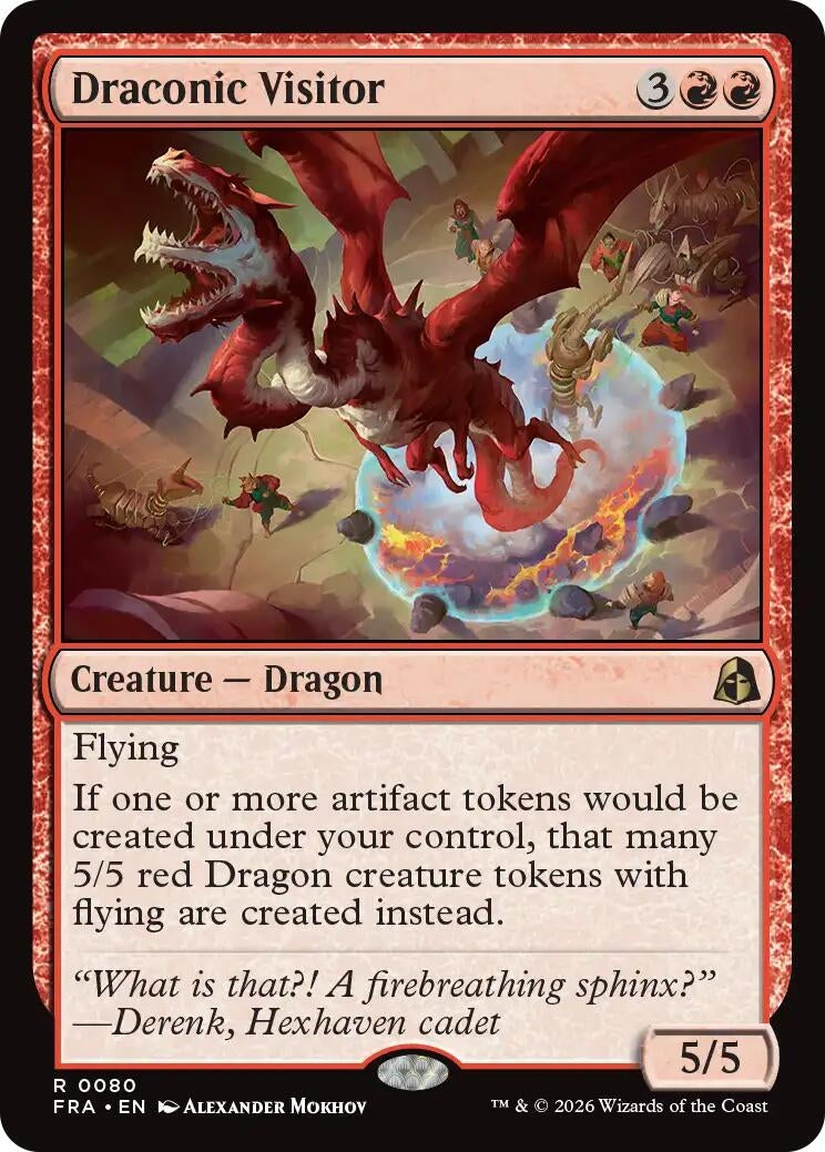 Image for Draconic Visitor (80) (FRA) - Magic: The Gathering