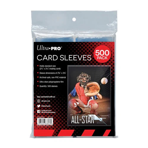 Ultra Pro 2.5" x 3.5" Soft Trading Card Penny Sleeves 500 Pack