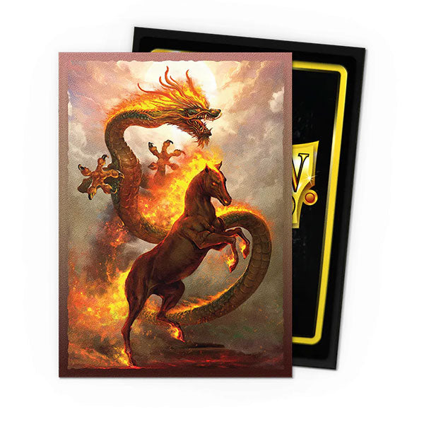 Dragon Shield Fire Horse 2026 Limited Edition Matte Dual Art Sleeves (Standard Size)