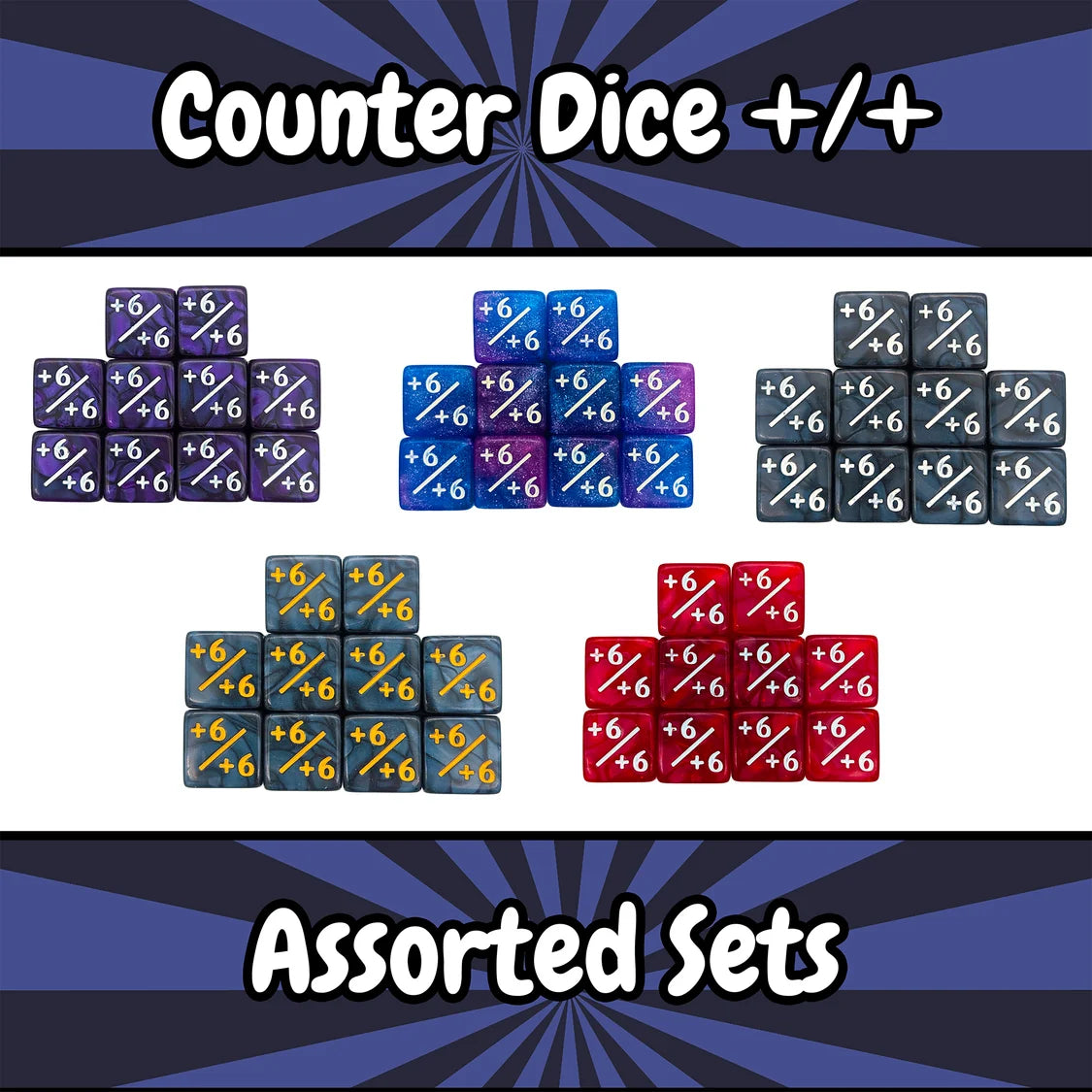 Assorted Counter Dice Set