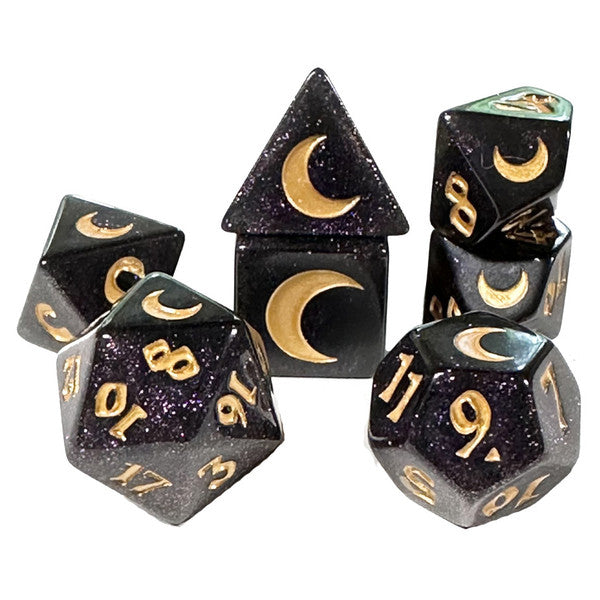 Black Oak Workshop Lunatails 7 Set Polyhedral Dice