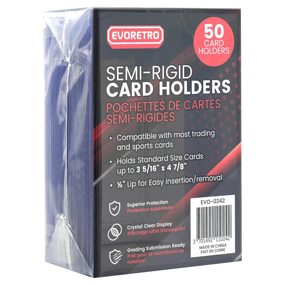 EVORETRO Semi-Rigid Card Holders (50ct)