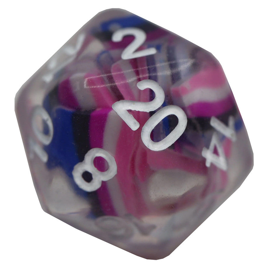 Foam Brain Games 7-Set Dice Genderfluid Flag
