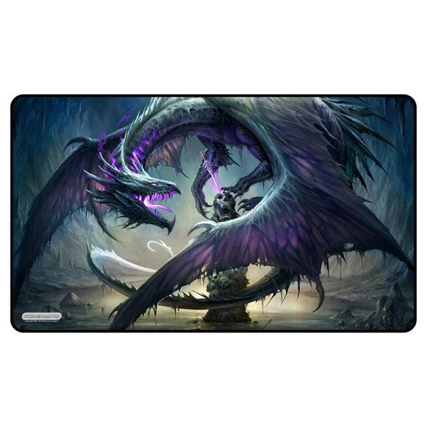 GameHead Dragon Knight Black Stitched Playmat