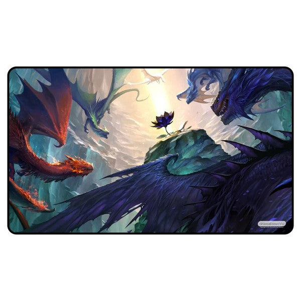 GameHead Lotus Guardian Black Stitched Playmat