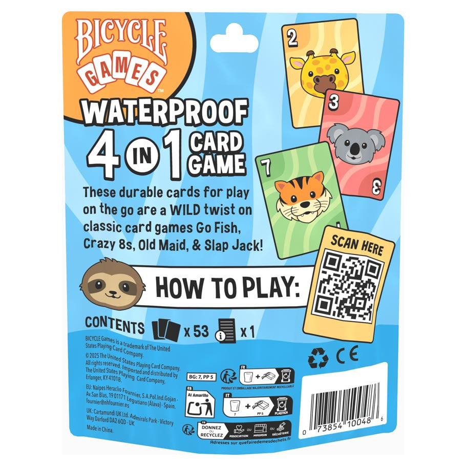 Bicycle: Waterproof 4 in 1 Card Games