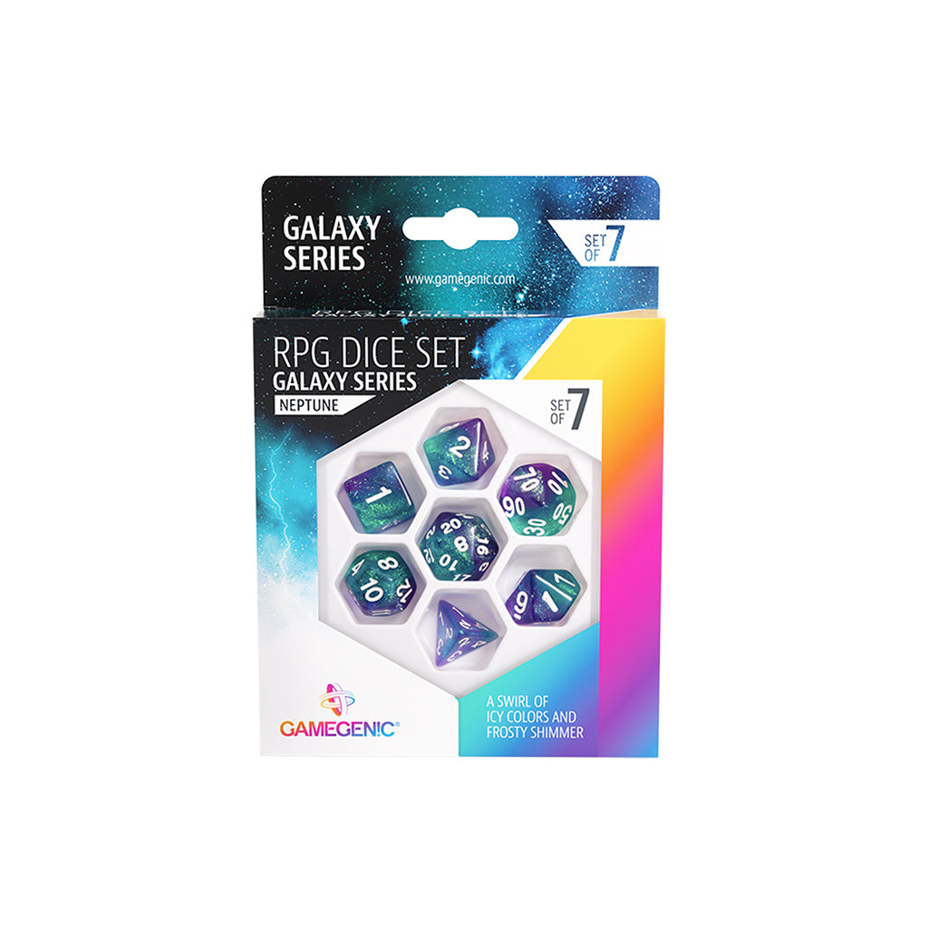 Gamegenic RPG Dice - Galaxy Series - Neptune