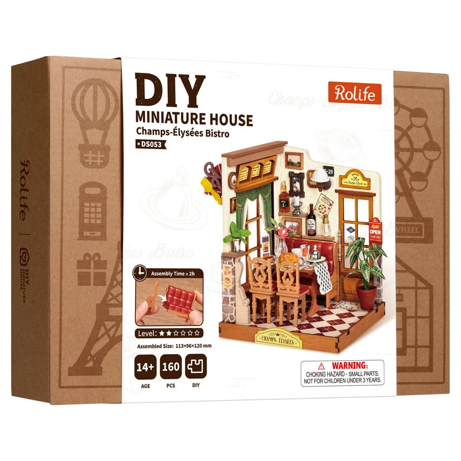 Rolife Champs Elysees Bistro DIY Miniature House Kit