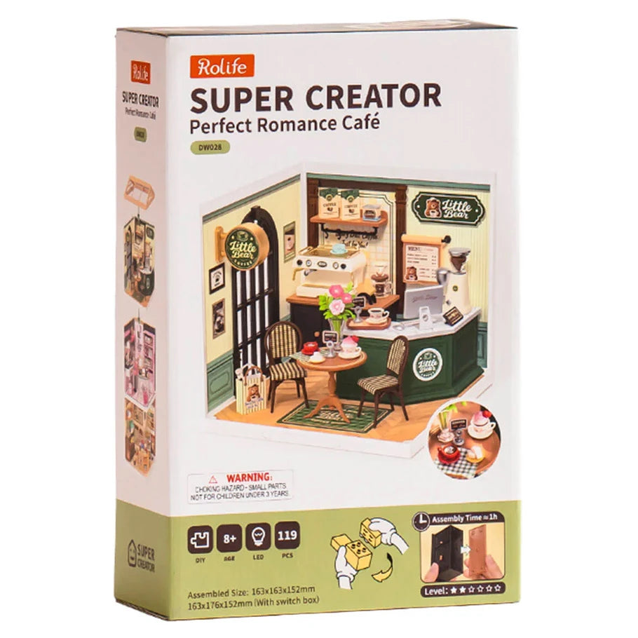 Rolife Perfect Romance Café DIY Miniature House Kit
