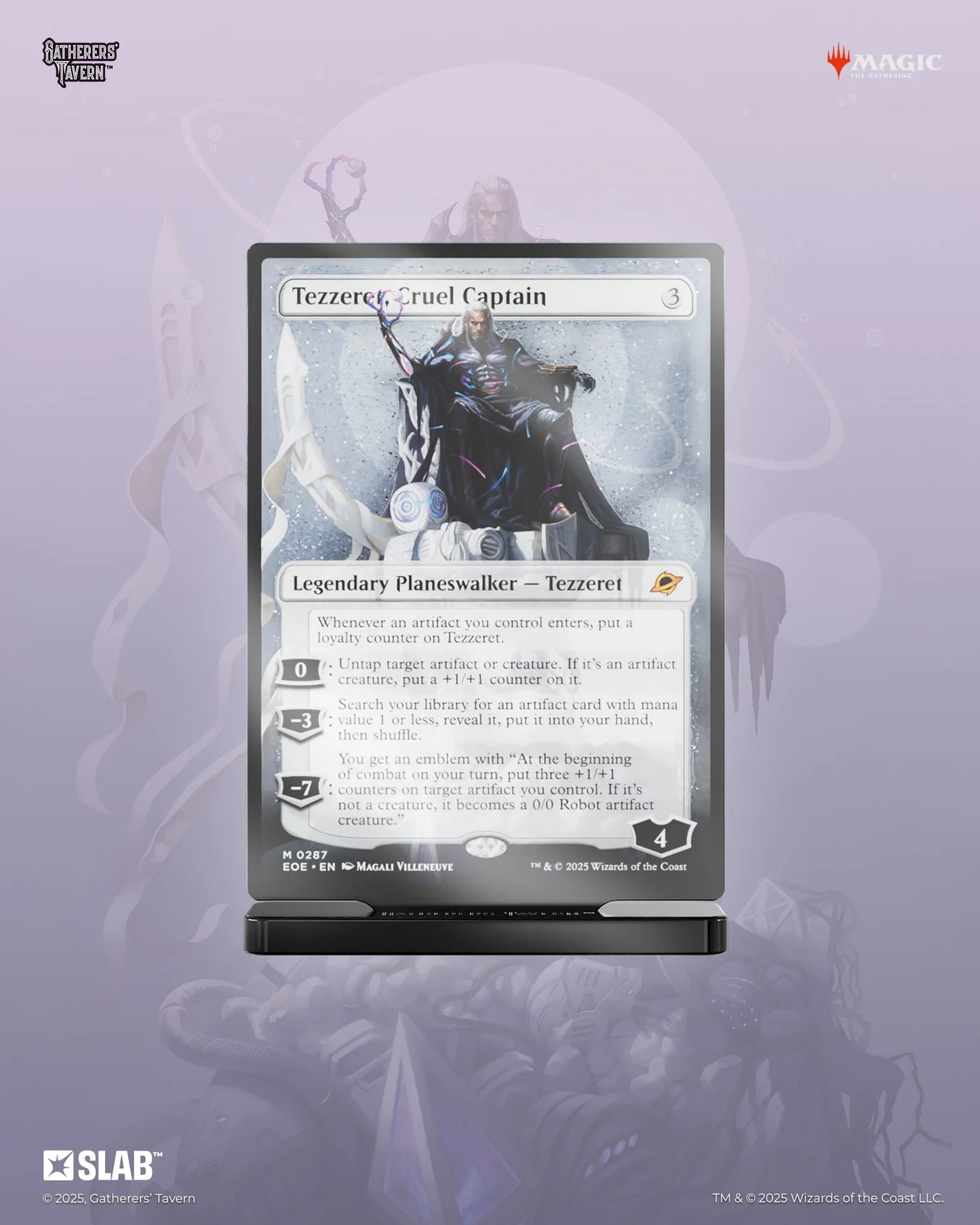 Gatherers' Tavern MTG Tezzeret, Cruel Captain Slab Standee