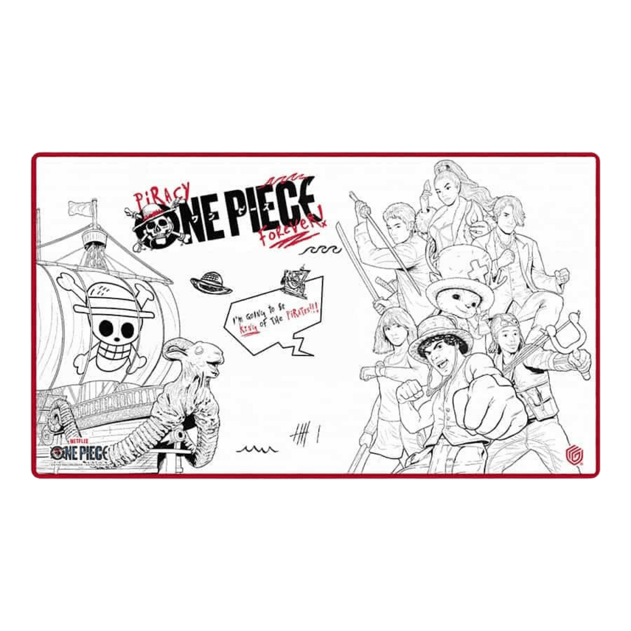 Ultimate Guard One Piece Straw Hat Pirates Sketch Playmat