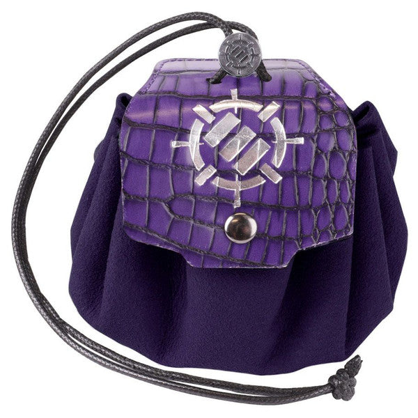 Enhance 7-Set Metal With Enamel Dice Set with Drawstring Pouch