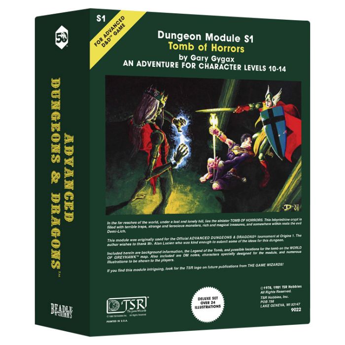 Dungeons & Dragons D&D Classic Module Tomb of Horrors Dice Collection