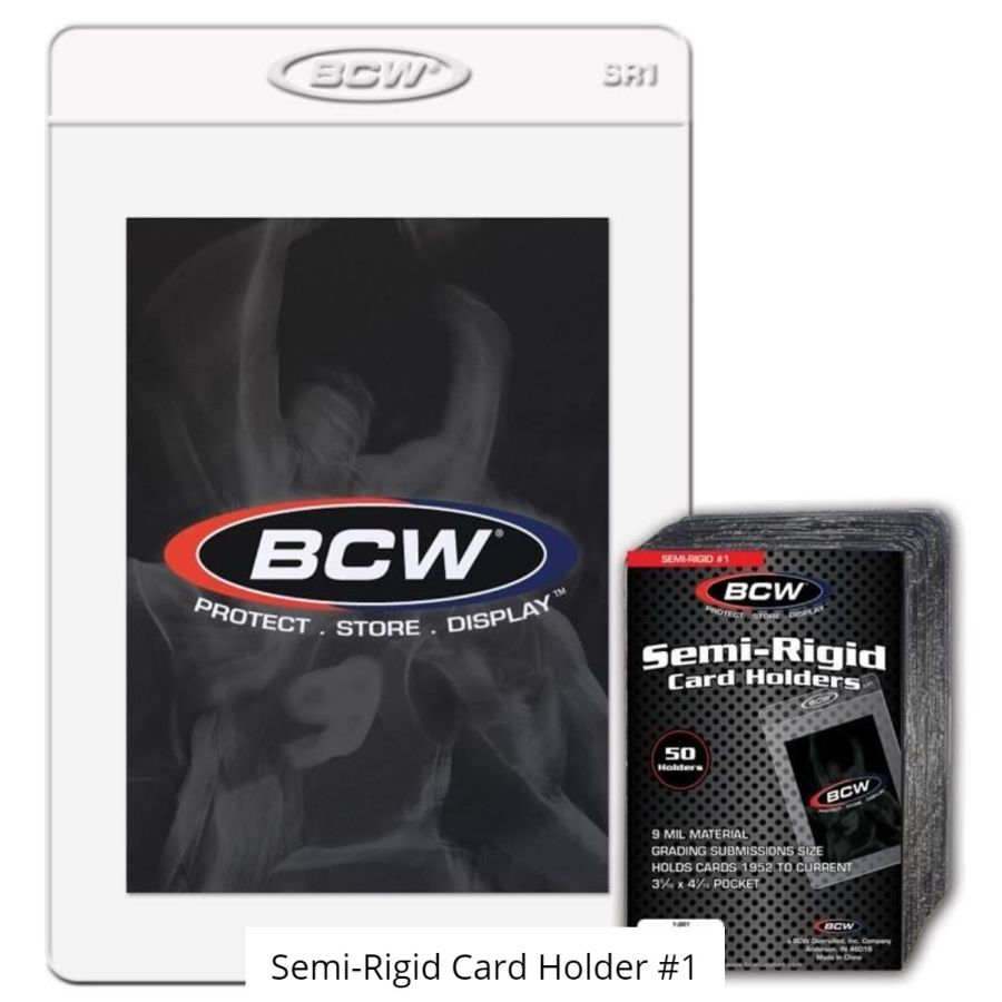 BCW Semi-Rigid #1 4-Pack Box