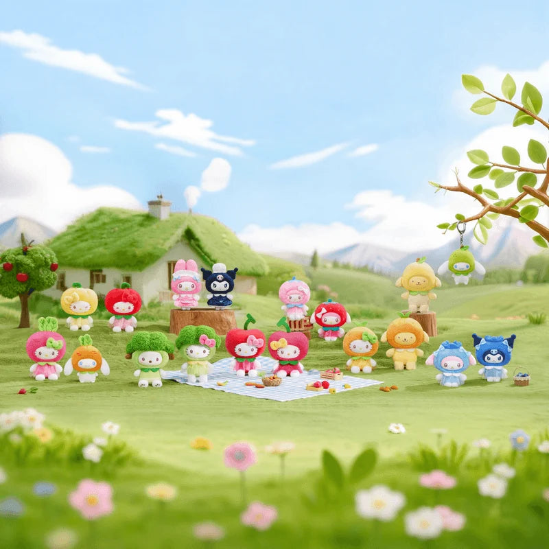 TOPTOY Sanrio Characters Fruit & Vegetable Series Mini Plush Charm Blind Box