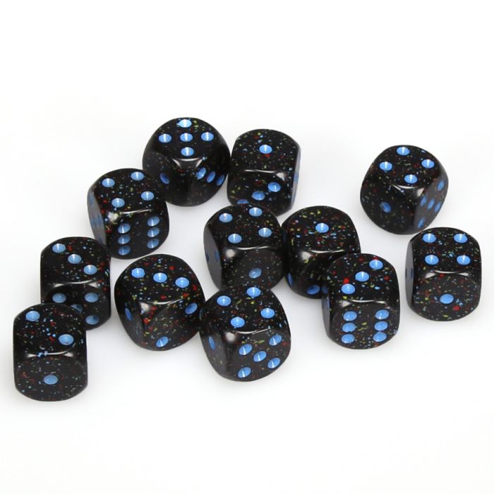Chessex 16MM D6 Dice - Speckled - Blue Stars