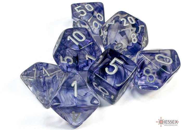 Chessex 7-Die Set - Nebula - Black/White