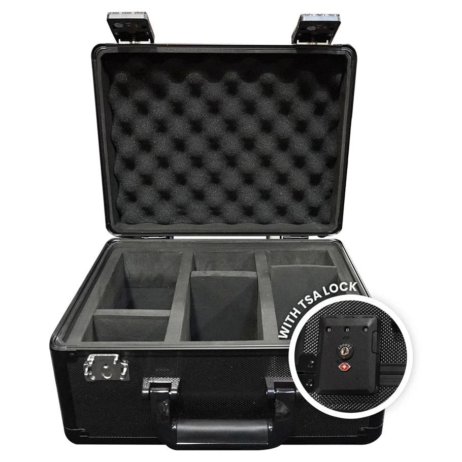 EVORETRO 3-Row Trading Card Storage Box 90 Count w/ TSA Lock