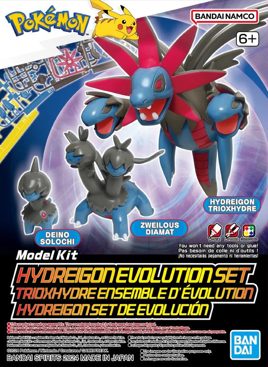 Bandai Spirits Pokemon Hydreigon Evolution Set Model Kit