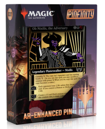 Magic the Gathering Pinfinity: Ob Nixilis, the Adversary Limited Edition AR-Enchanged Pin