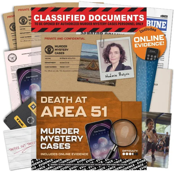 Murder Mystery Cases: Death at Area51