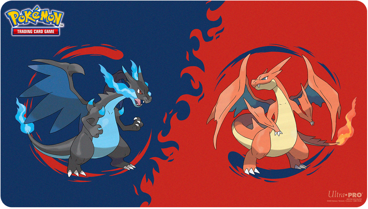 Ultra Pro Pokémon Mega Charizard X and Mega Charizard Y Playmat