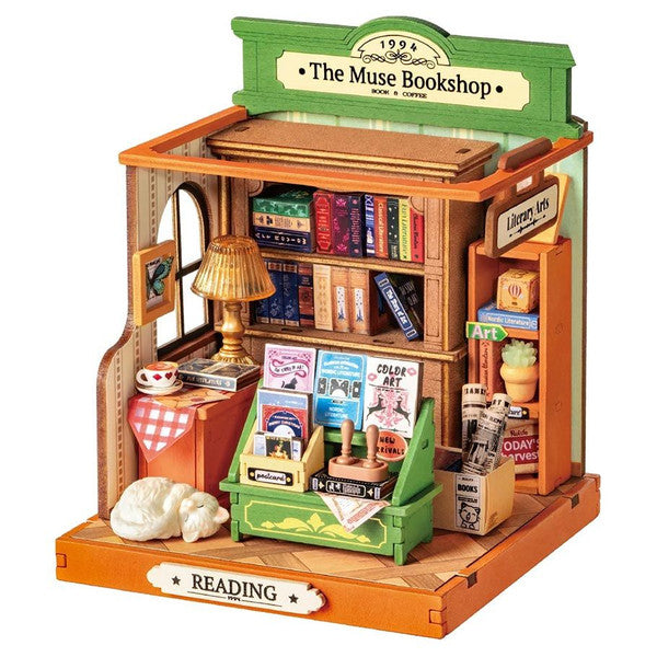 Rolife The Muse Bookshop DIY Miniature House Kit DS040