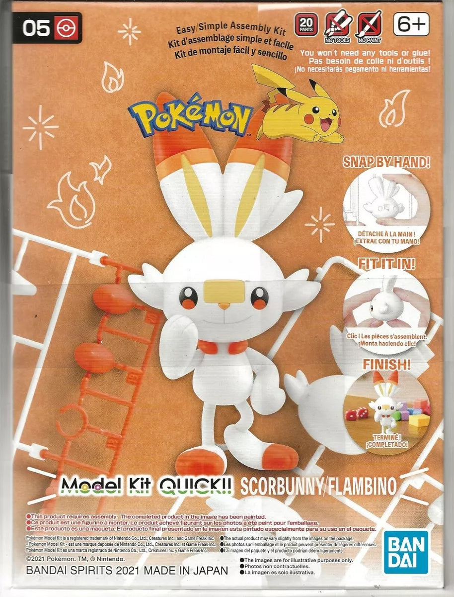 Bandai Spirits Pokemon Scorbunny Model Kit Quick!!