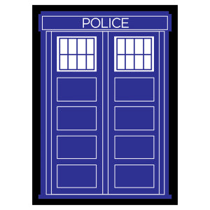 Deck Protector: Police Box Black Border (50)